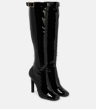 Saint Laurent - Elle 105 embellished knee-high boots