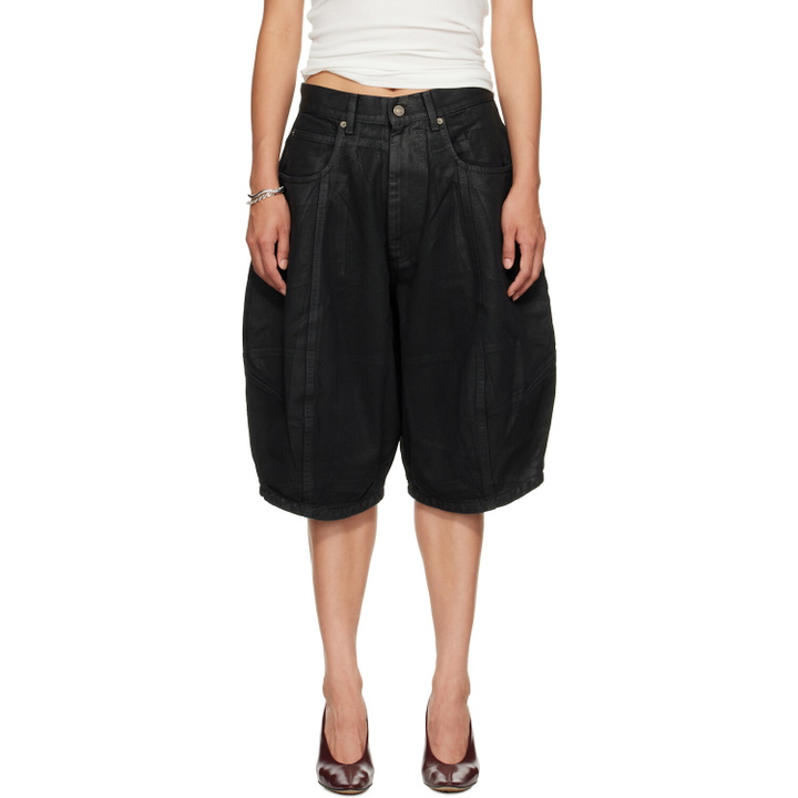 Photo: LU'U DAN Black Puffa Shorts