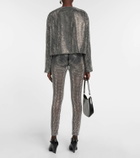 Prada Embellished mesh pants