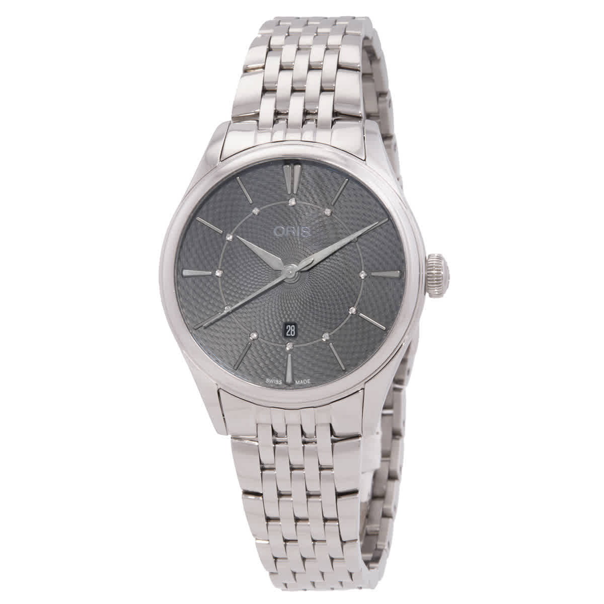 Oris Artelier Automatic Diamond Grey Dial Ladies Watch 01 561 7724 4053-07 8 17 79