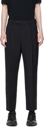 Goldwin Black One Tuck Trousers