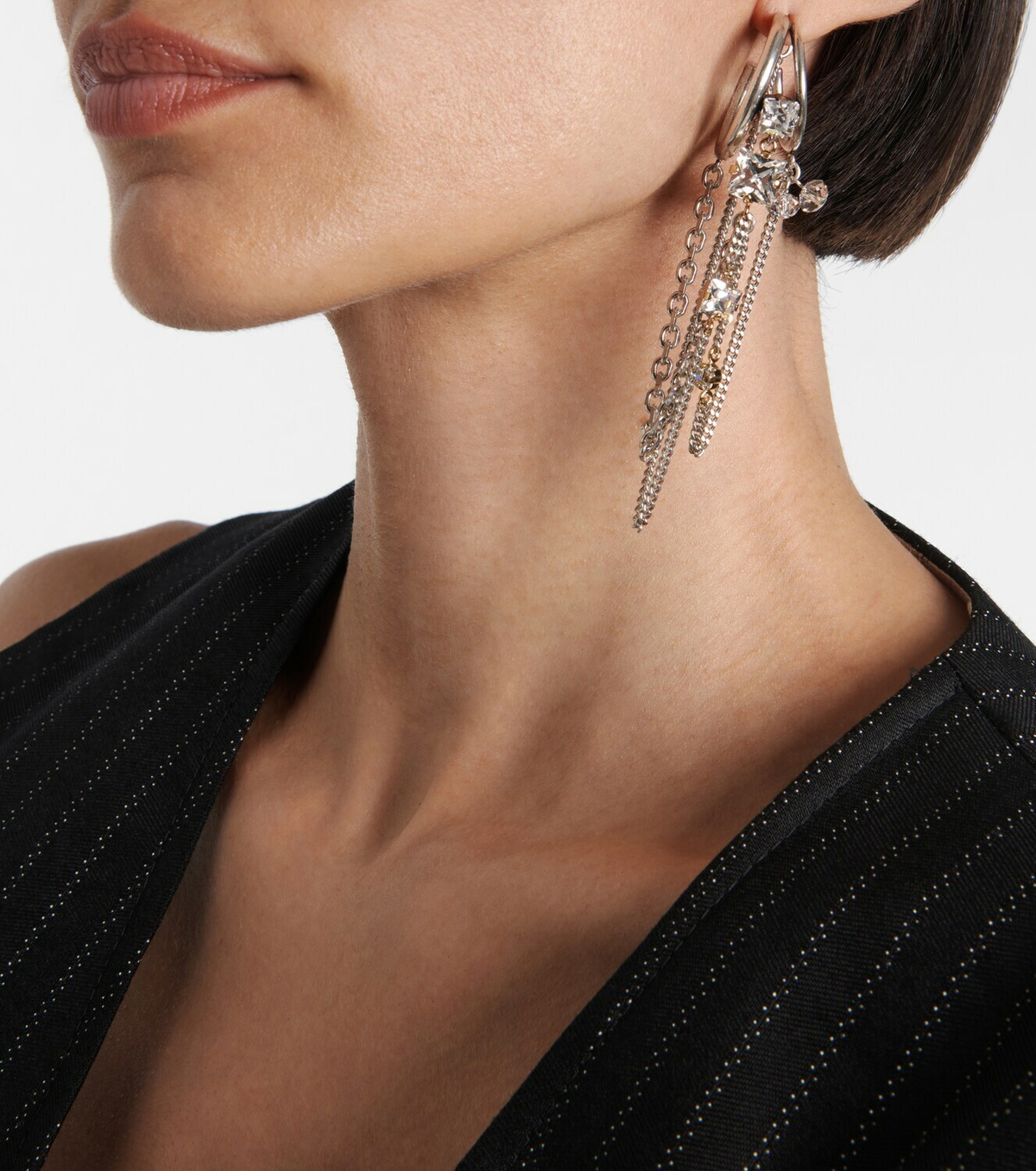 Isabel Marant Embellished single hoop earring