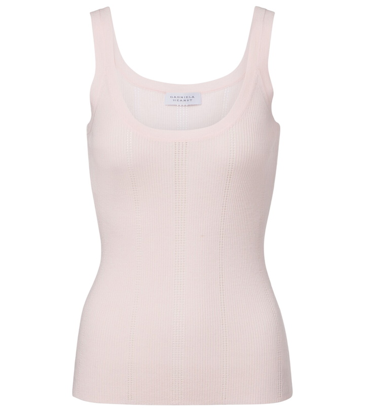 Photo: Gabriela Hearst Lucy rib-knitted wool tank top