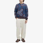 By Parra Men's Stupid Lava Lamp Knitted Pullover in Dark Mahogany