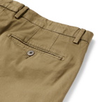 Boglioli - Navy Slim-Fit Stretch-Cotton Twill Suit Trousers - Green