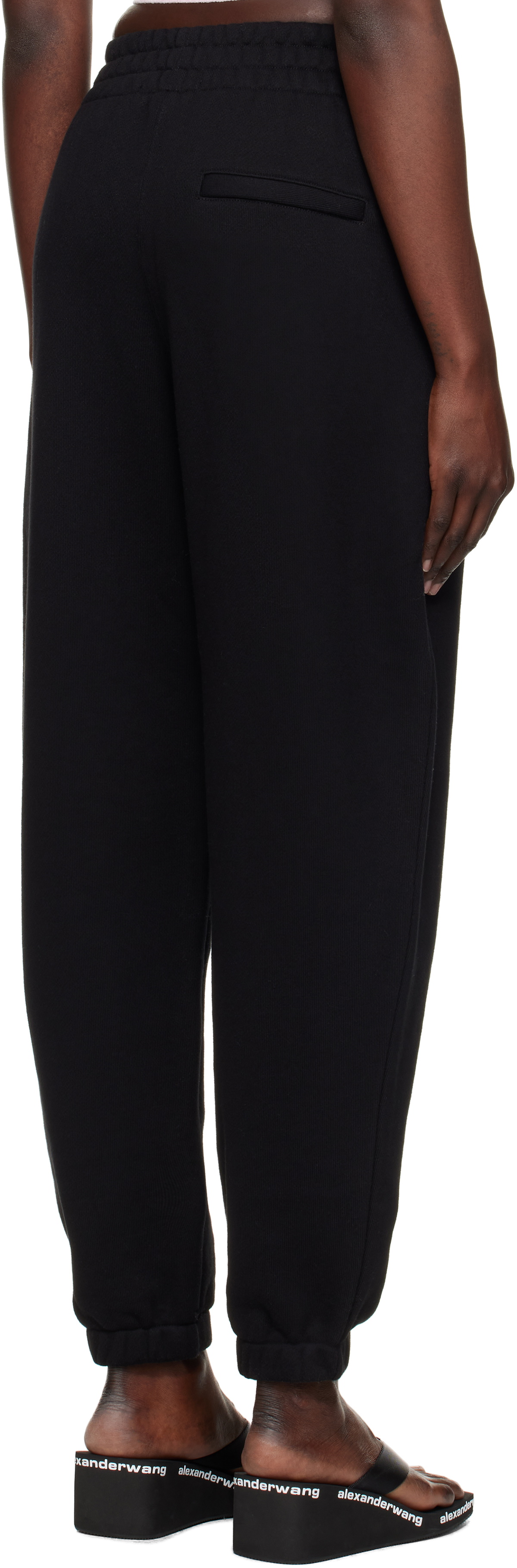 alexanderwang.t Black Puff Logo Sweatpants