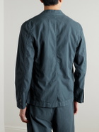 Folk - Assembly Textured-Cotton Blazer - Blue