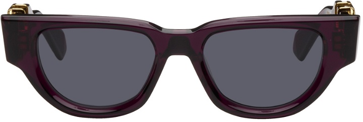 Photo: Valentino Garavani Purple II Cat Eye Framed Sunglasses