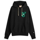 Champion for E by END. Hoodie 'Emerald' in Black