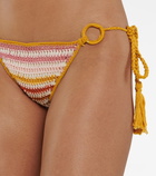 Anna Kosturova Sunset striped bikini bottoms