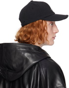 Juun.J Black Nylon Logo Ball Cap