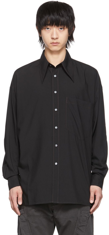 Photo: Acne Studios Black Polyester Shirt