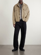 A.PRESSE - Silk and Cotton-Blend Piqué Jacket - Neutrals