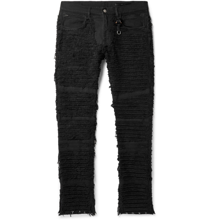 Photo: 1017 ALYX 9SM - Blackmeans Skinny-Fit Distressed Stretch-Denim Jeans - Black