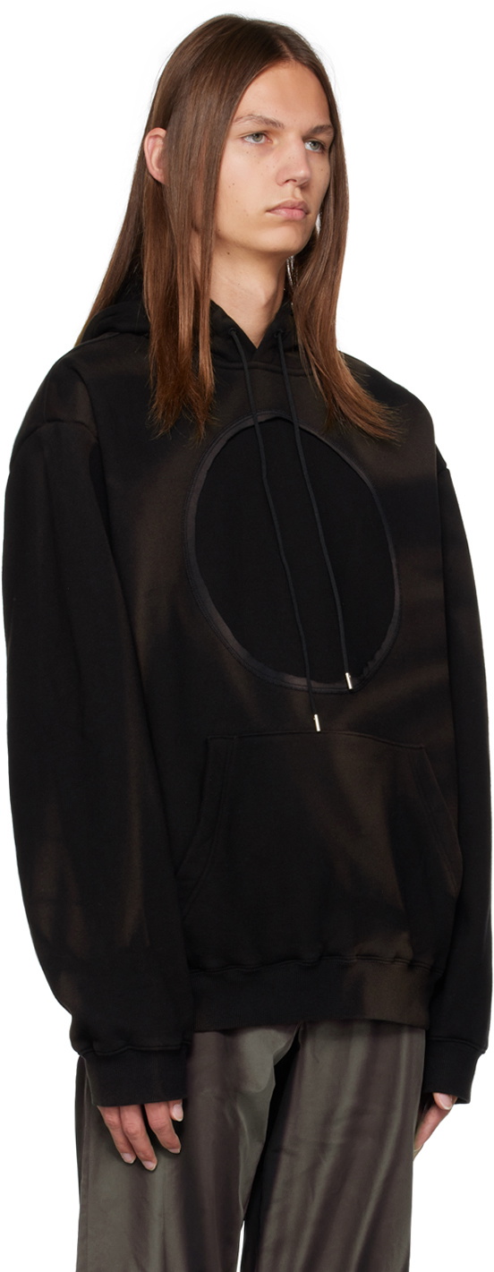 JiyongKim Black Sun-Bleached Hoodie