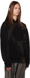 JiyongKim Black Sun-Bleached Hoodie
