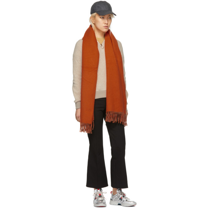 Harmony Orange and Tan Angel Scarf
