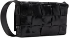 Bottega Veneta Black Small Cassette Messenger Bag