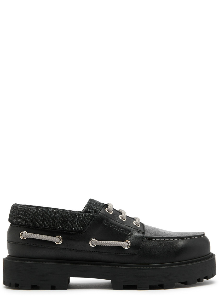 Givenchy Storm Panelled Chunky Boat Shoes Black