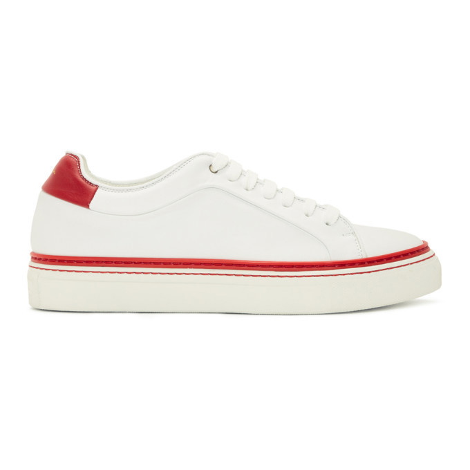 Photo: Paul Smith White and Red Basso Sneakers