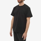 Sacai Men's Side Zip T-Shirt in Black