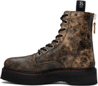 R13 Brown Single Stack Boots