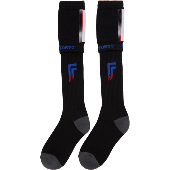 Facetasm Black Athletic Socks
