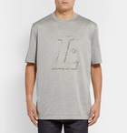 Lanvin - Printed Cotton-Jersey T-Shirt - Gray