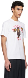 BAPE White ABC Camo College Milo T-shirt