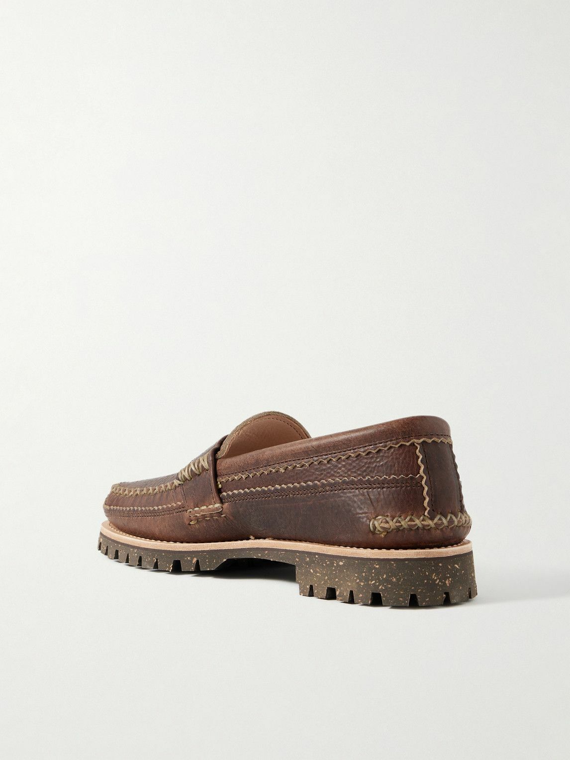 Yuketen - Leather Penny Loafers - Brown