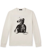 UNDERCOVER - Printed Cotton-Jersey Sweatshirt - White