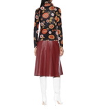 Dodo Bar Or Floral velour turtleneck top