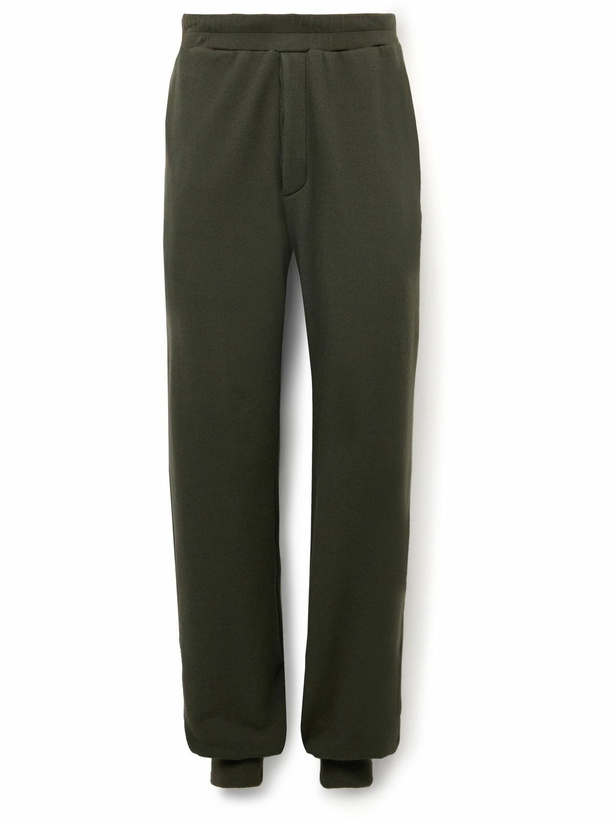 Photo: The Row - Navo Tapered Cotton and Cashmere-Blend Jersey Sweatpants - Brown