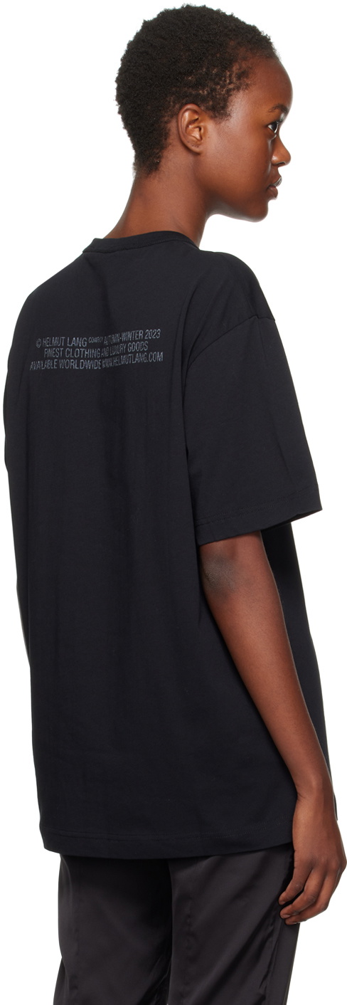 Helmut Lang Black 'Cowboy' T-Shirt