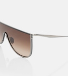 Alaïa Lettering Logo flat-top sunglasses