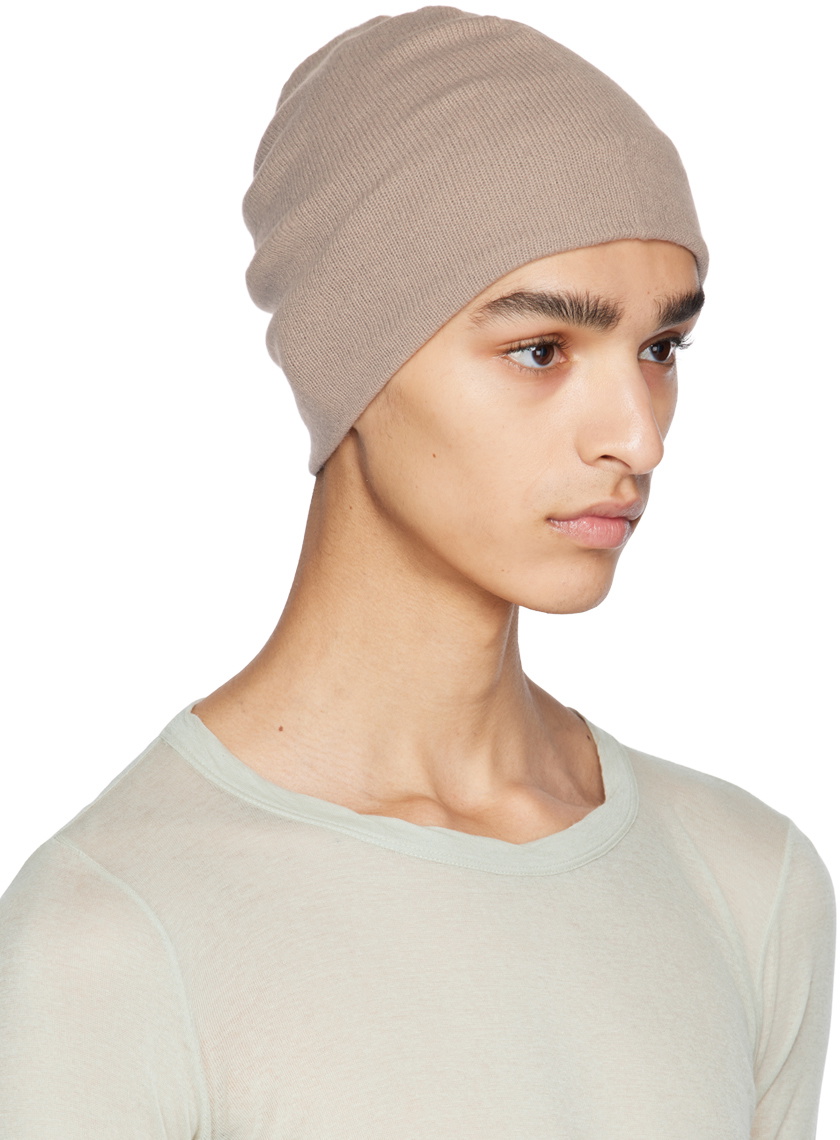 Label Under Construction Taupe Cocoon Beanie