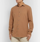 Ermenegildo Zegna - Slim-Fit Cotton-Corduroy Shirt - Camel