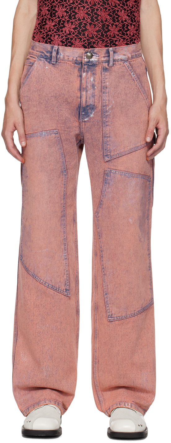 Andersson Bell Pink Coated Jeans Andersson Bell