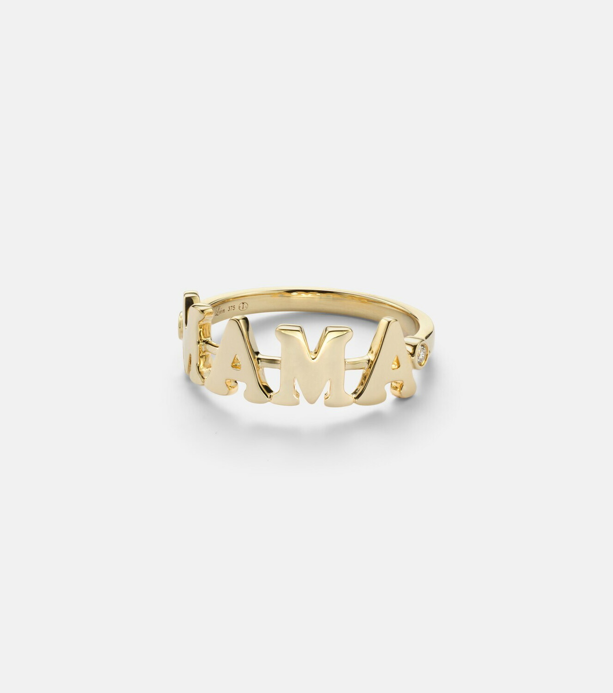 Yvonne Léon Mama 9kt gold ring with diamonds