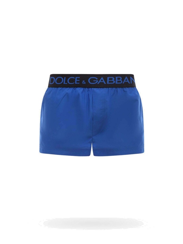 Photo: Dolce & Gabbana Swim Trunks Blue   Mens