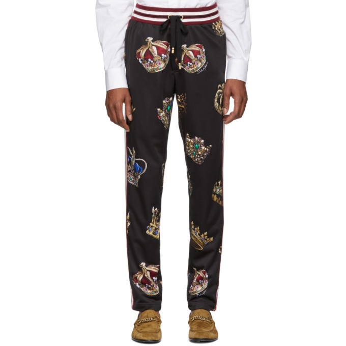 Photo: Dolce and Gabbana Multicolor Crown Lounge Pants