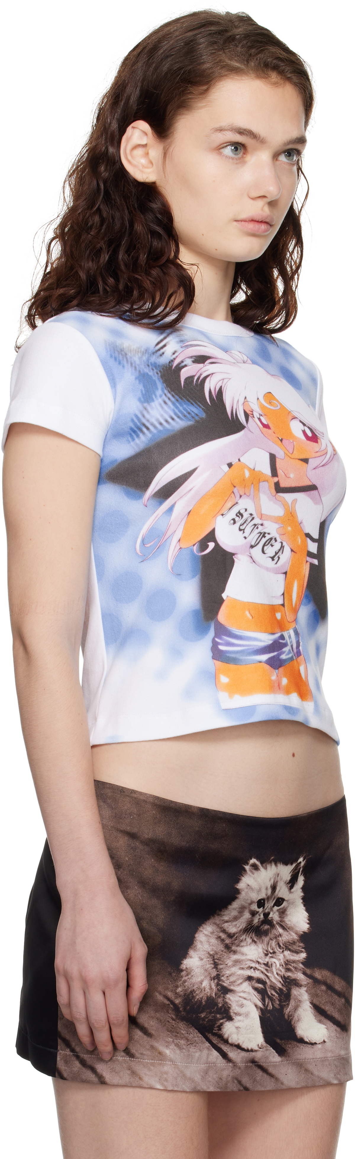 Ashley Williams White & Blue Manga Baby T-shirt Ashley Williams