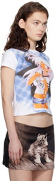 Ashley Williams White & Blue Manga Baby T-shirt