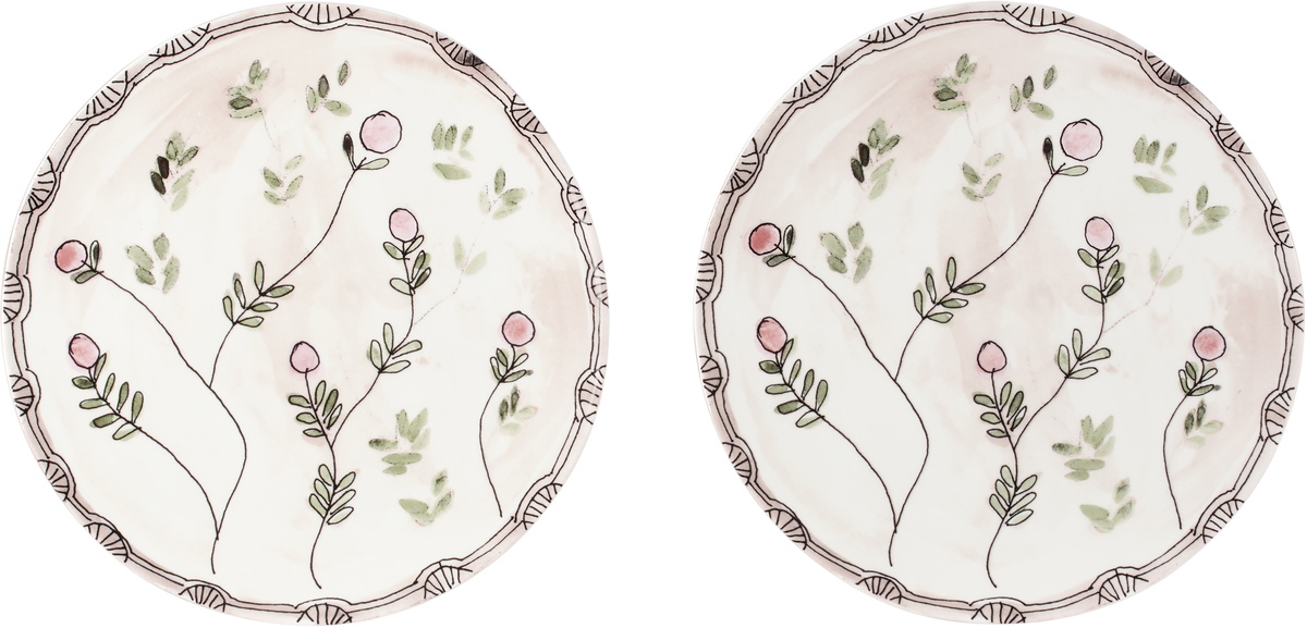 Marni White & Pink Serax Edition Dinner Plate Set