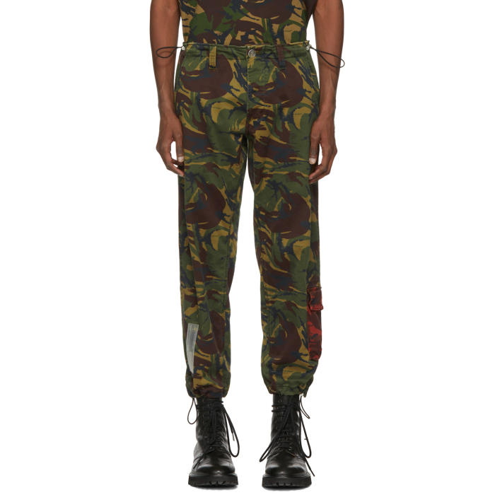 Photo: Off-White Multicolor Camouflage Chino Trousers 