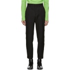 Calvin Klein 205W39NYC Black Stripe Classic Straight-Leg Uniform Trousers