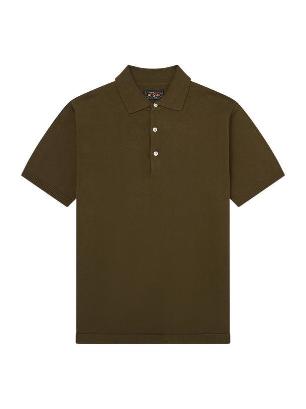 Photo: Beams Plus - Cotton Polo Shirt - Green