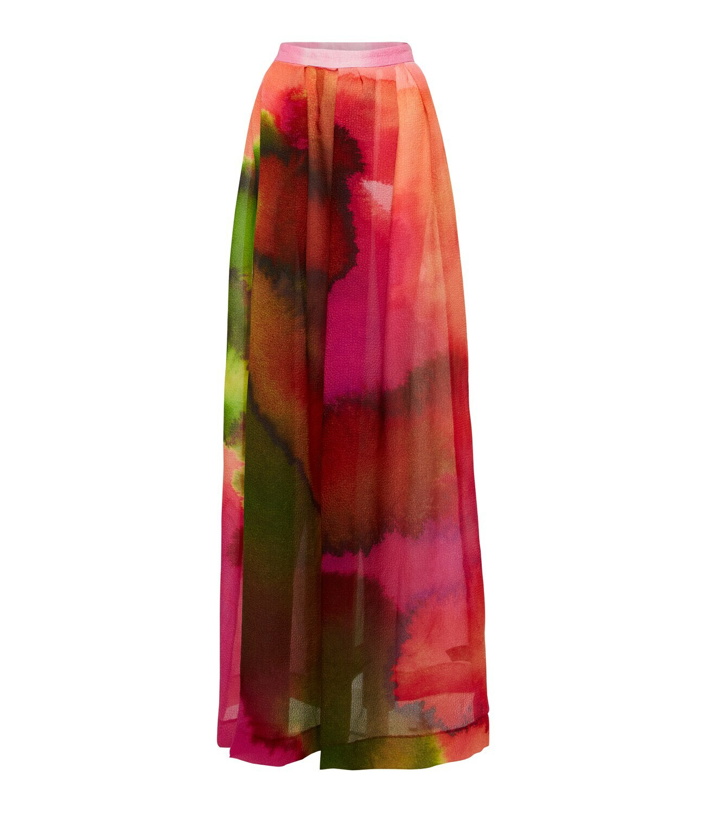 Photo: Dries Van Noten Jacquard silk-blend maxi skirt