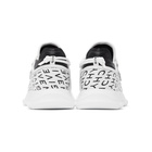 Givenchy White and Black Refracted Logo Spectre Runner Sneakers