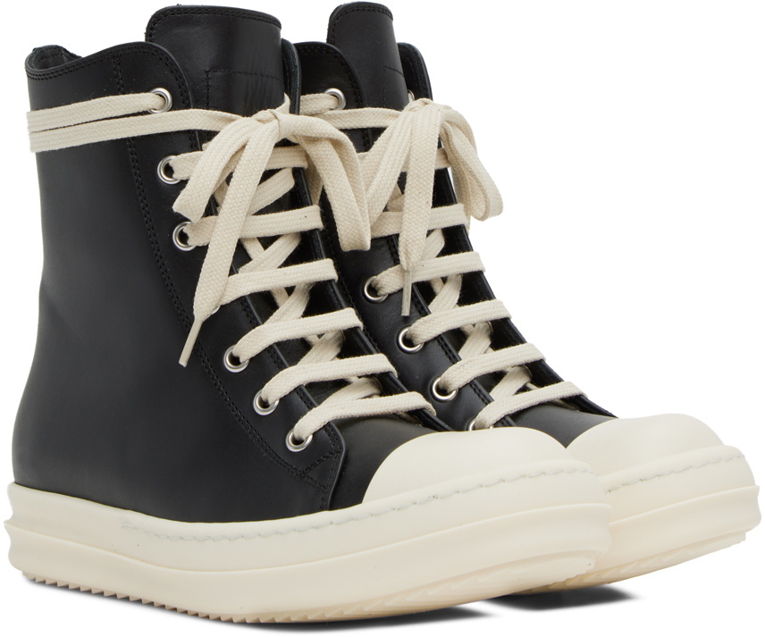 Rick Owens Black High Sneakers Rick Owens